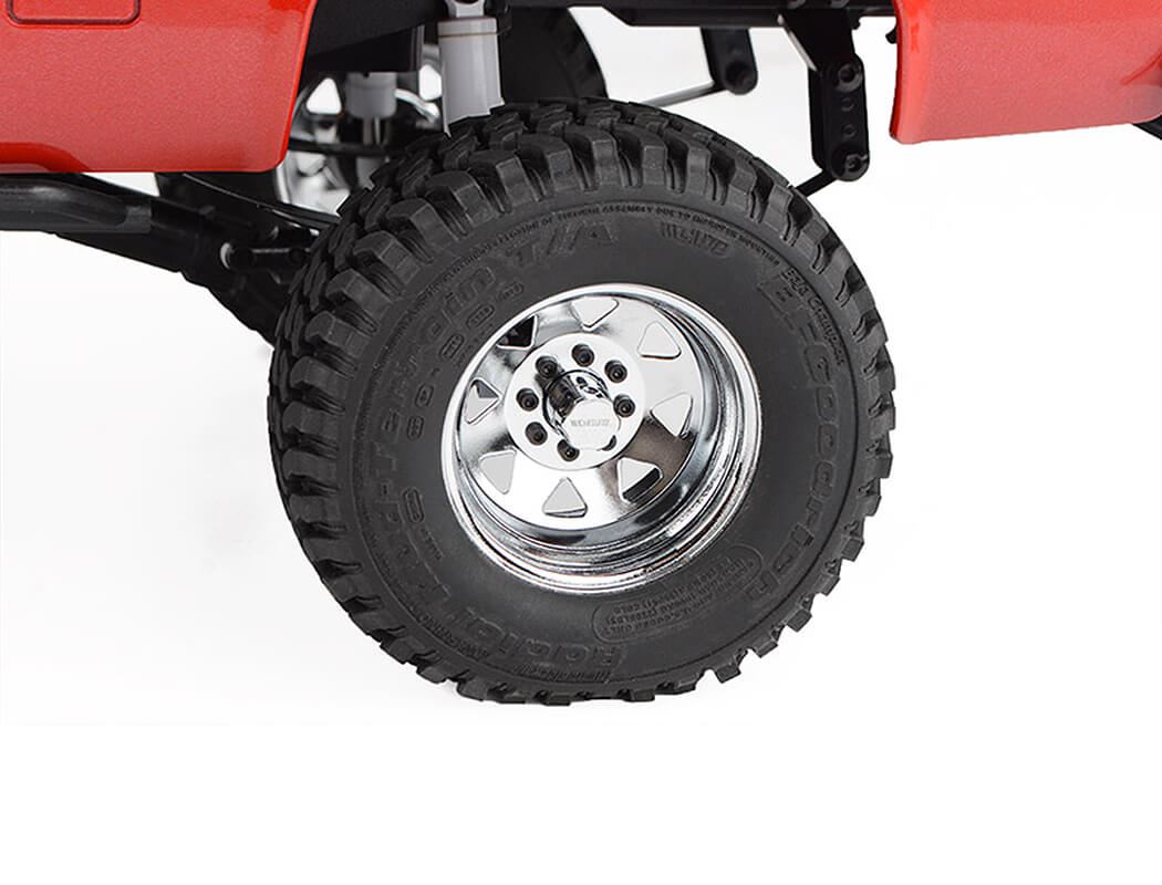 Rc4Wd 8Lug Deep Dish Wagon 1.9 Steel Stamped B/L Wheels Chrme