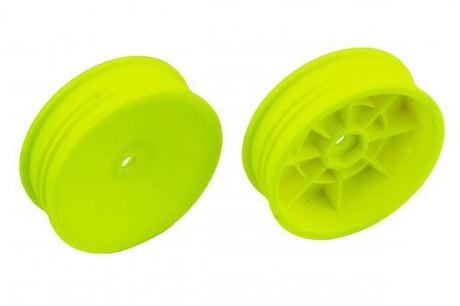 ASSOCIATED BUGGY WHEEL 2WD SLIM FRONT 2.2 12MM HEX YELLOW