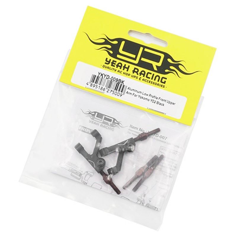 Yeah Racing Aluminum Low Profile Front Upper Arm For Yokomo YD2 YD2S Black