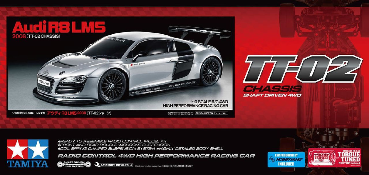 Tamiya Audi R8 Lms 2008 (Tt-02)