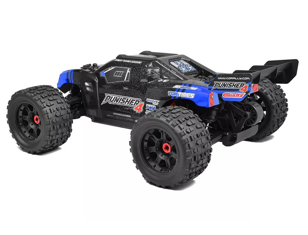 Corally Punisher 4 Brushless 4S Basher Truck Rtr - Blue