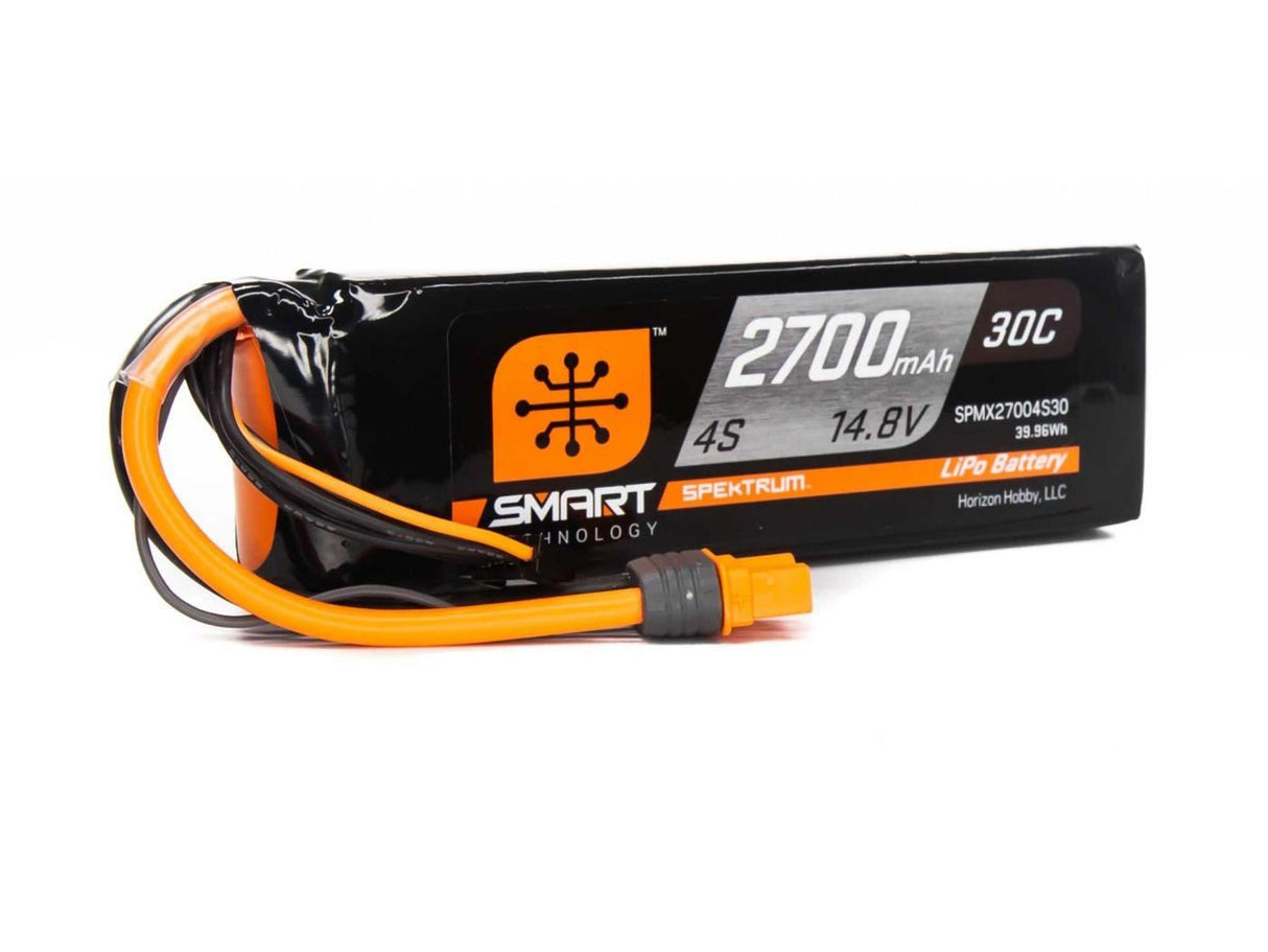 Spektrum 2700mAh 4S 14.8V Smart LiPo Battery 30C; IC3