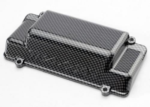 Traxxas Battery Box Cover, Bumper (Rear), Exo-Carbon Finish (Jato)