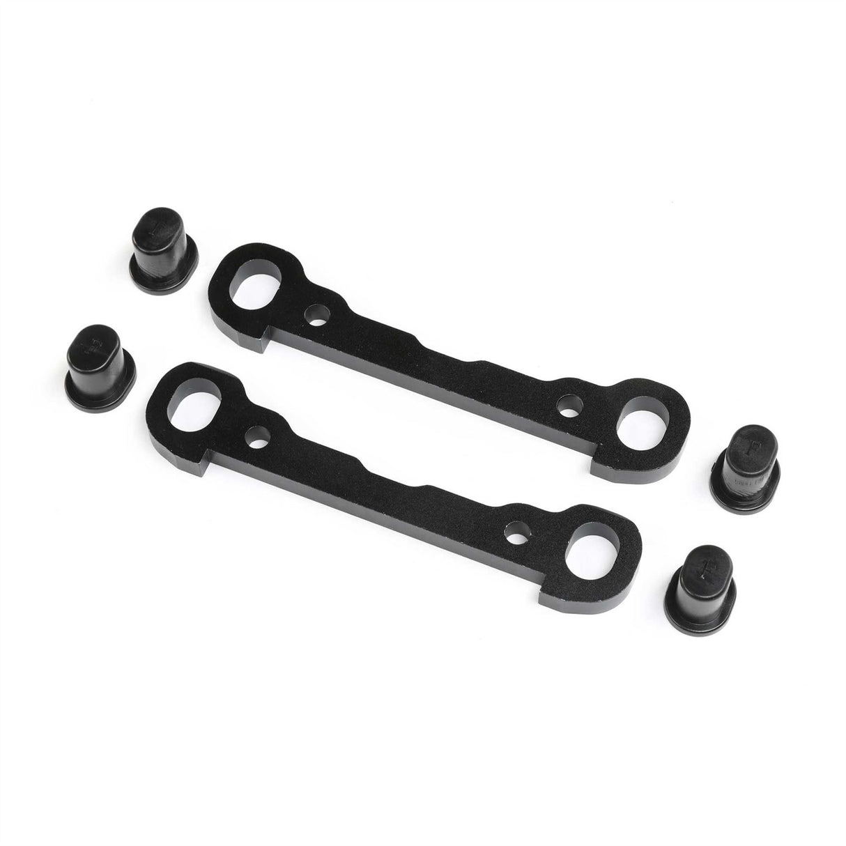 Losi Front Hinge Pin Braces, Black: DBXL 2.0