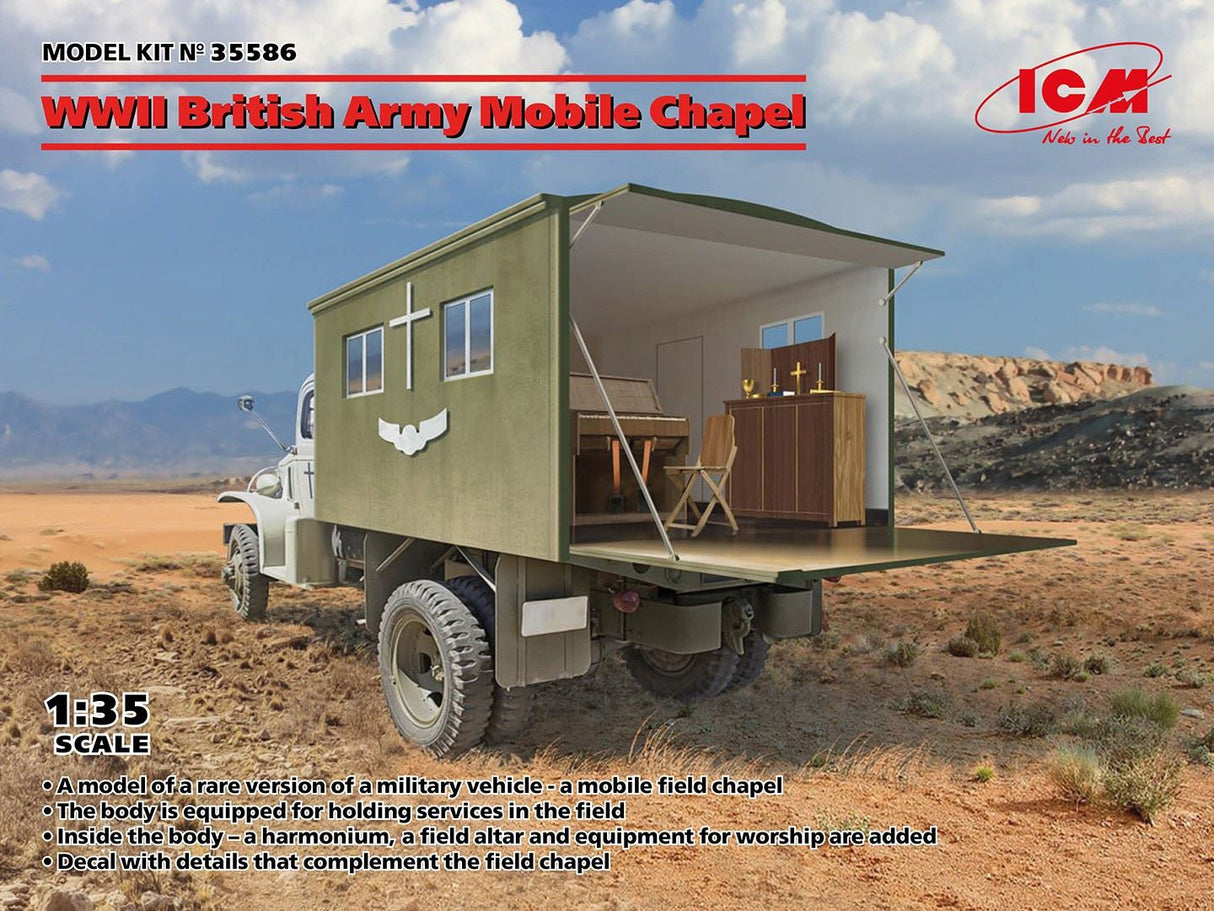 Icm Wwii British Army Mobile Chapel With Accessories