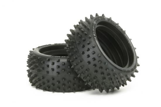 Tamiya 6029 Square Spike Rear Tyre X 2