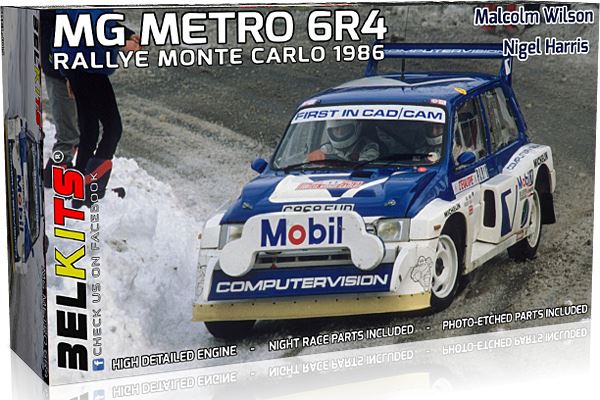 Belkits 1/24 MG Metro 6R4 Rally Monte Carlo 1986 M. Wilson / N. Harris