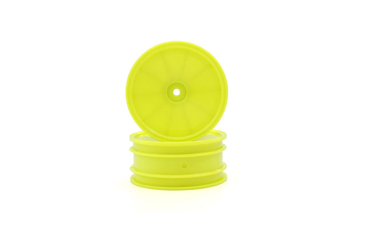 Kyosho Optima Serie Yellow 2.2 Inches Front Dish Wheels (2)