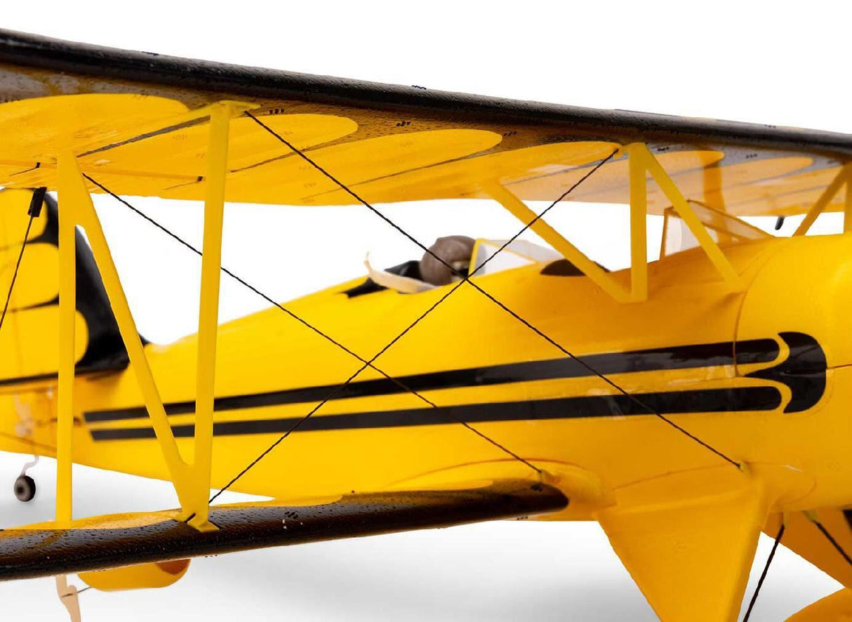 E Flite UMX WACO BNF Basic with AS3X and SAFE Select, Yellow