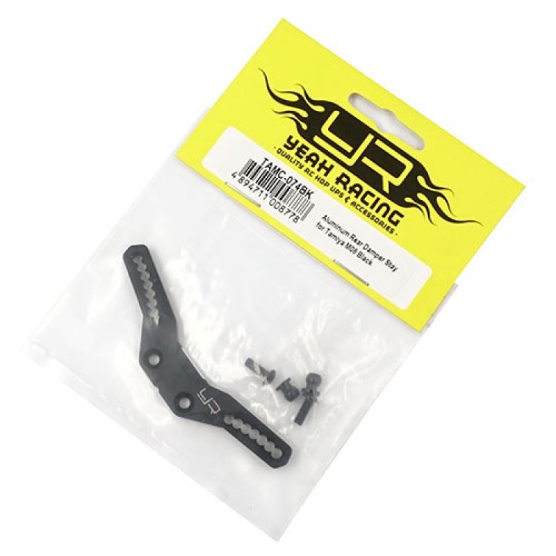 Yeah Racing Aluminum Rear Damper Stay for Tamiya M08 Black