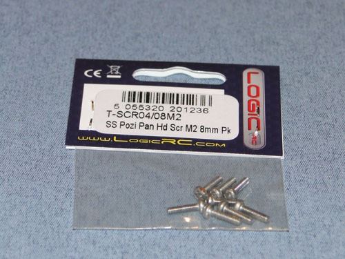 RACTIVE SS Pozi Pan Hd Scr M2 8mm Pk8