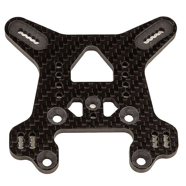TEAM ASSOCIATED RC8B4 FT REAR SHOCK TOWER, CARBON FIBRE