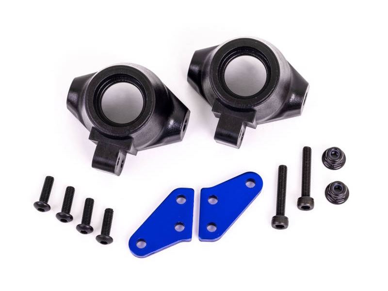 Traxxas Steering Block Arms (Aluminium, Blue Anodised) (2)/ Steering Block L/R (2)