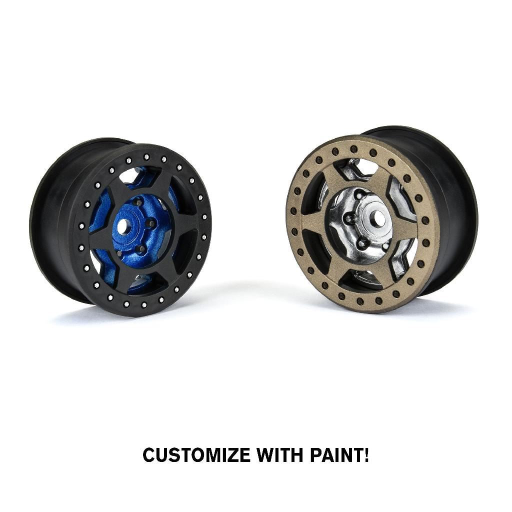 Proline 1/10 Holcomb F/R 1.9In 12mm Crawler Bead-Loc Wheels (2) Black