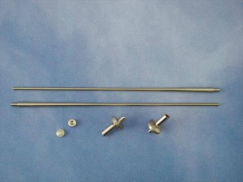 Radio Active Vertical Flagstaff Complete (Brass)(Pk2)