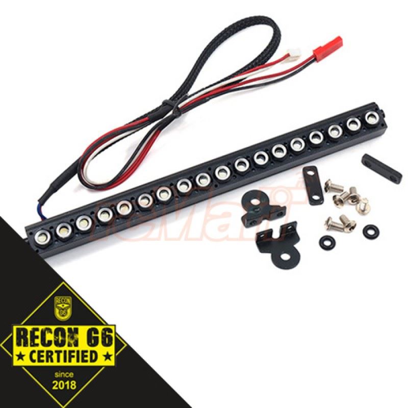 Yeah Racing 1/10 Aluminum White LED Light Bar Black for Crawler 'G6 Certified'