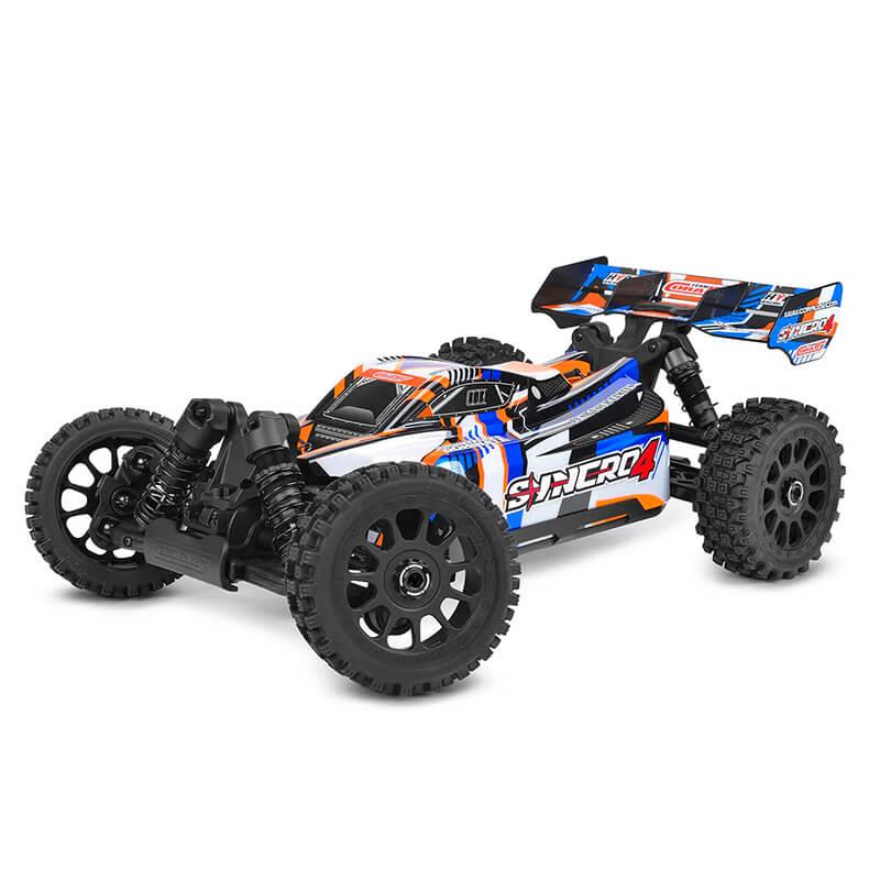 Corally Syncro-4 Brushless 4S Basher Buggy Rtr - Orange/Blue