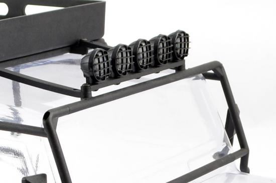 FTX KANYON CLEAR BODY W/ROLL CAGE, SPOTLIGHTS & TRAY