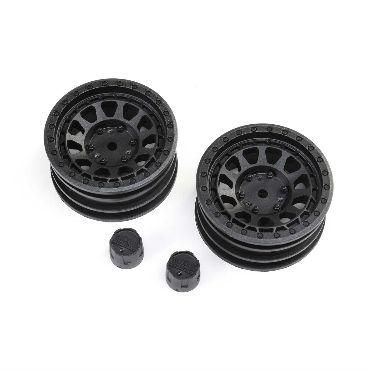 Axial Black Rhino Primm 1.9in Wheels, 12mm Hex, Black (2)