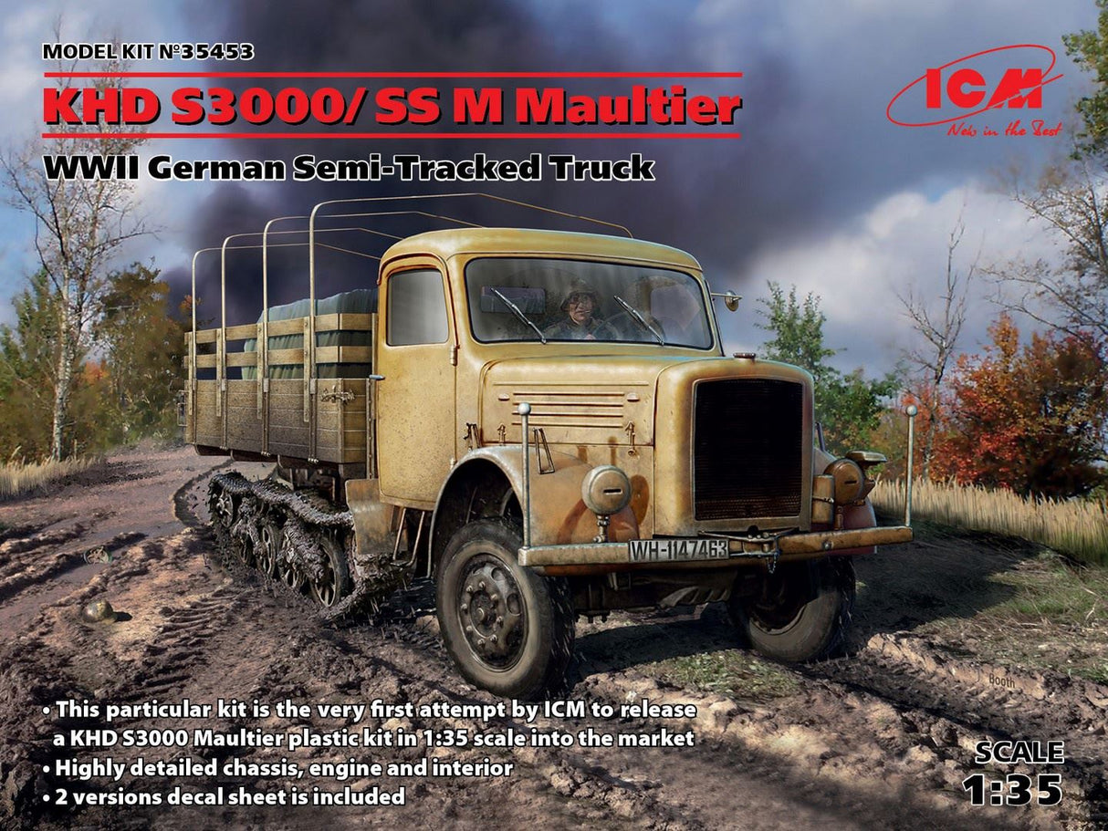 Icm Khd S3000/Ss M Maultier, Wwii German Semi-Tracked Truck