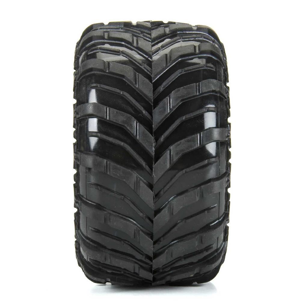 Pro-Line Dreadnaught Mounted Black Wheel F/R (4) For Arrma Gorgon/Qua