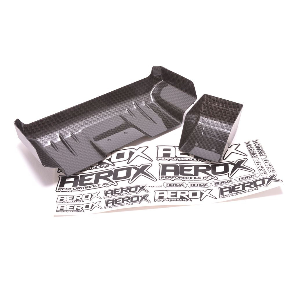 Aerox 1/10 Wide Rear Wing - 1Mm C/F (2 Part)