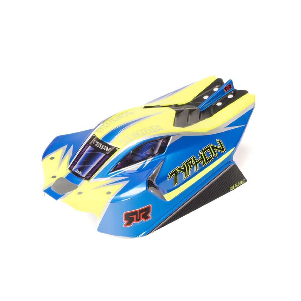 Arrma 1/8 Clipless Painted Decaled Body, Blue: Typhon 4X4