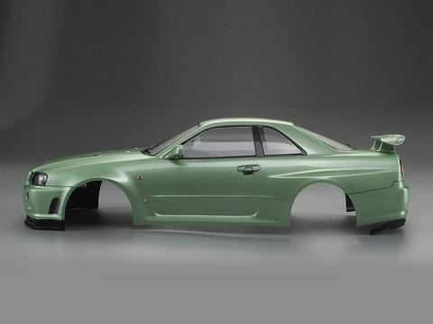KILLERBODY NISSAN SKYLINE R34 195MM FINISHED BODY-GREEN