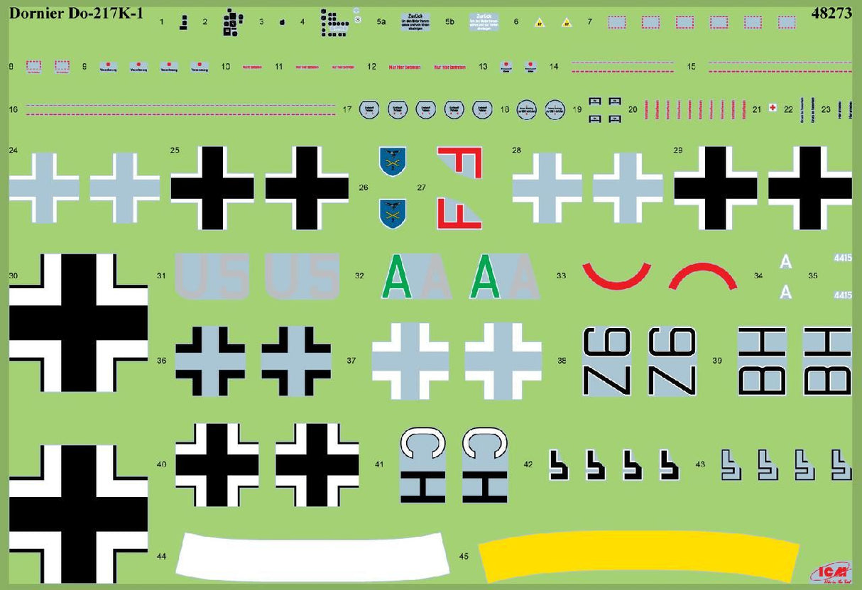 Icm Do 217K-1, Wwii German Bomber