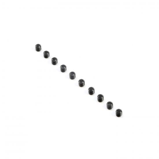 TLR Flat Point Set Screws, M4x4mm (10)