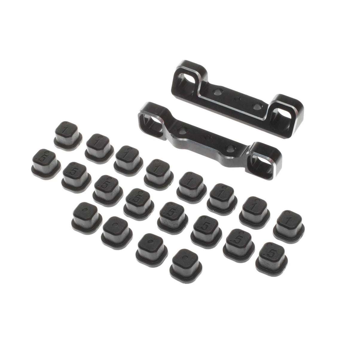 TLR Adjustable Pivot Set, C & D, Black: 22 5.0
