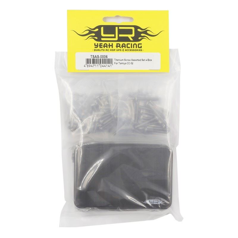 Yeah Racing Titanium Screw Assorted Set w/Box For Tamiya CC-02