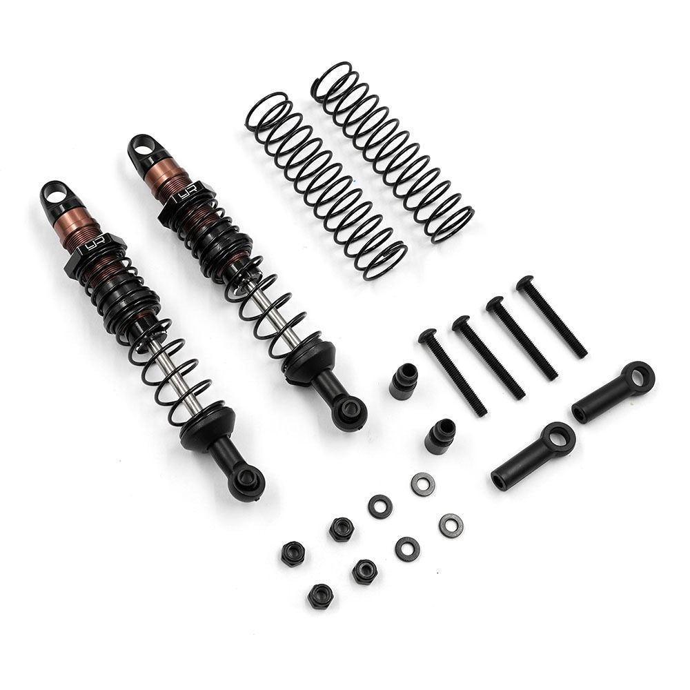 Yeah Racing DESERT COBRA DUAL SPRING DAMPER PAIR BLACK FOR 1/10 RC OFFROAD