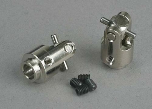 TRAXXAS Differential output yokes, hardened steel (w/ U-joints) (2)