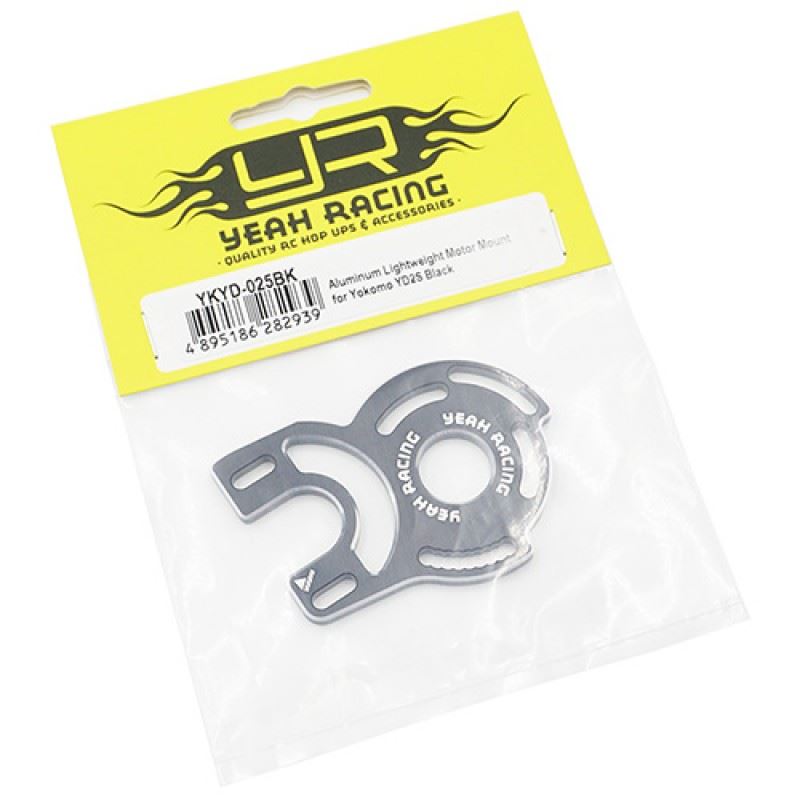 Yeah Racing Aluminum Lightweight High CoG Motor Mount for Yokomo YD2S Black