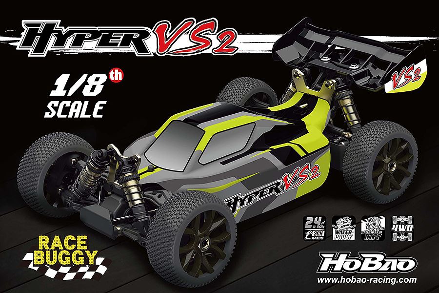HOBAO HYPER VS2 1/8 BUGGY ELECTRIC ROLLER 80% PRE-ASSEM.