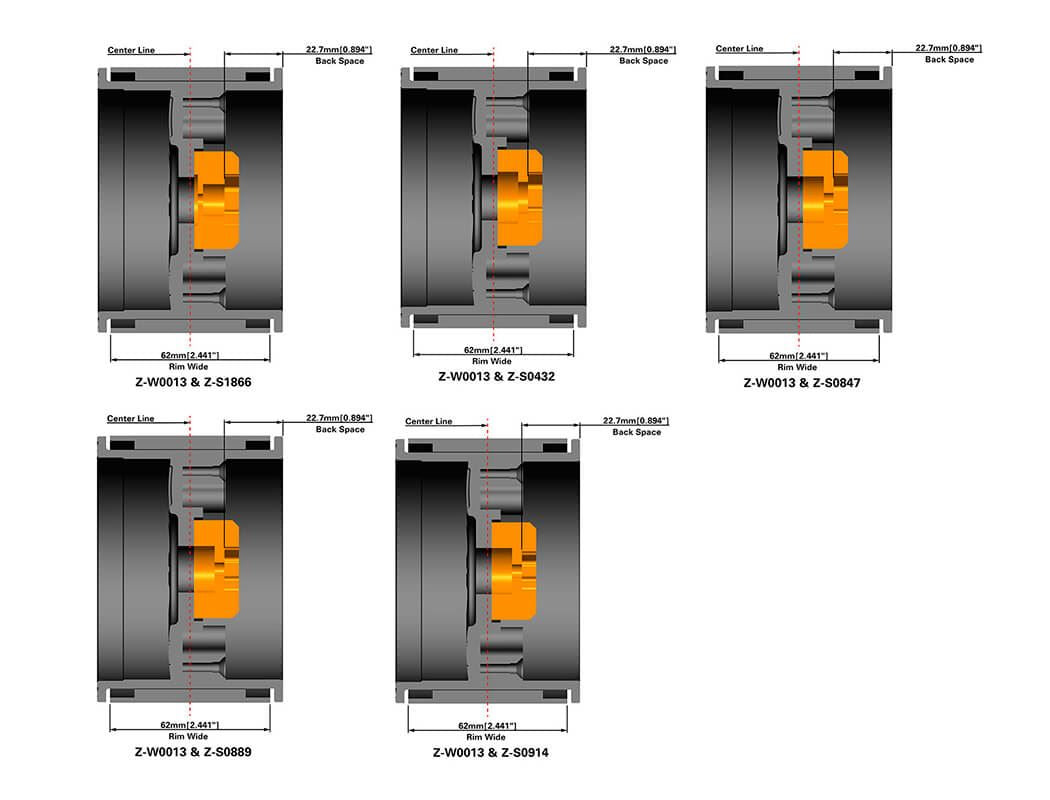 Rc4Wd Raceline Monster Udr 40 Series 3.8 Beadlock Wheels