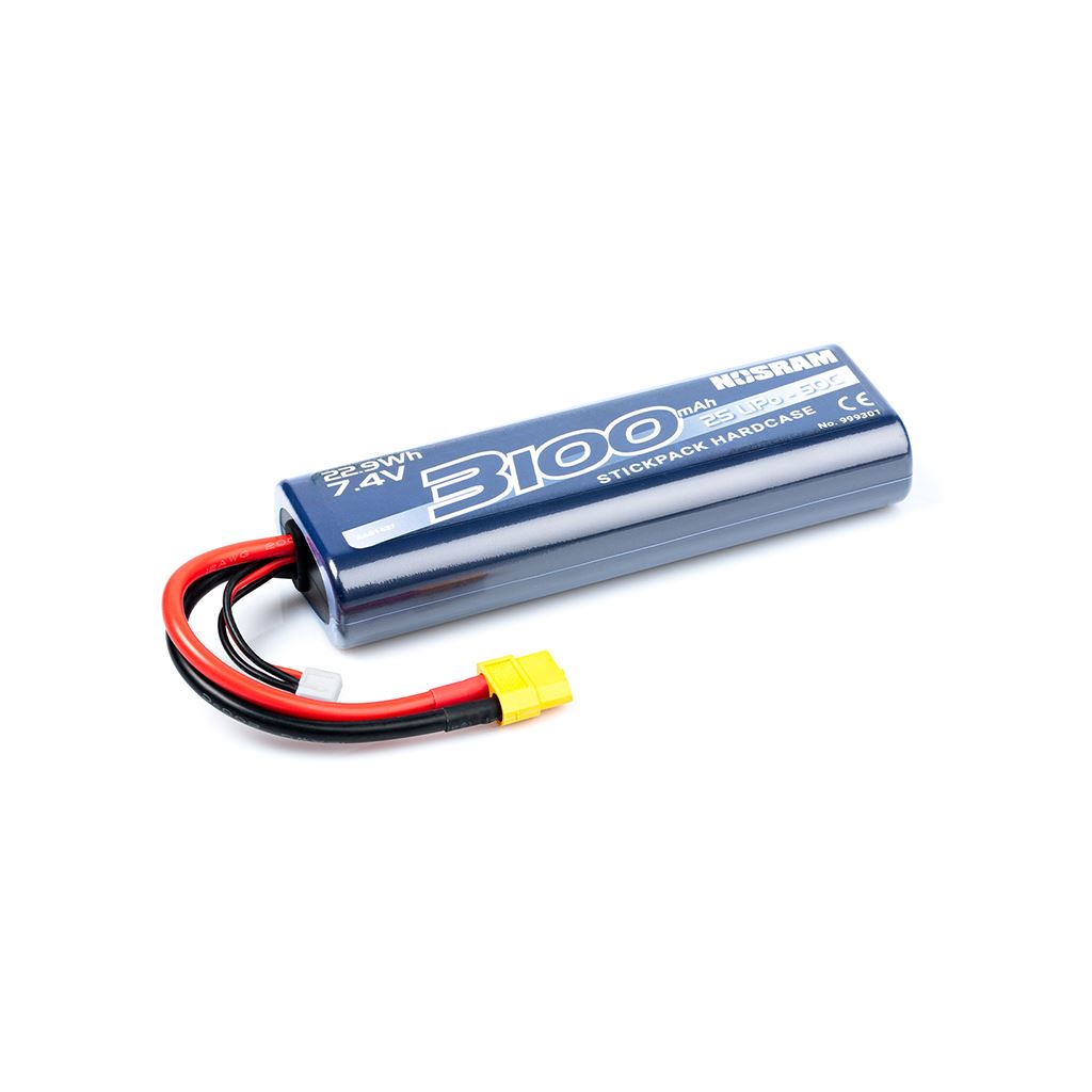 Nosram 3100 - 7.4V - 50C Lipo Car Stickpack Xt60
