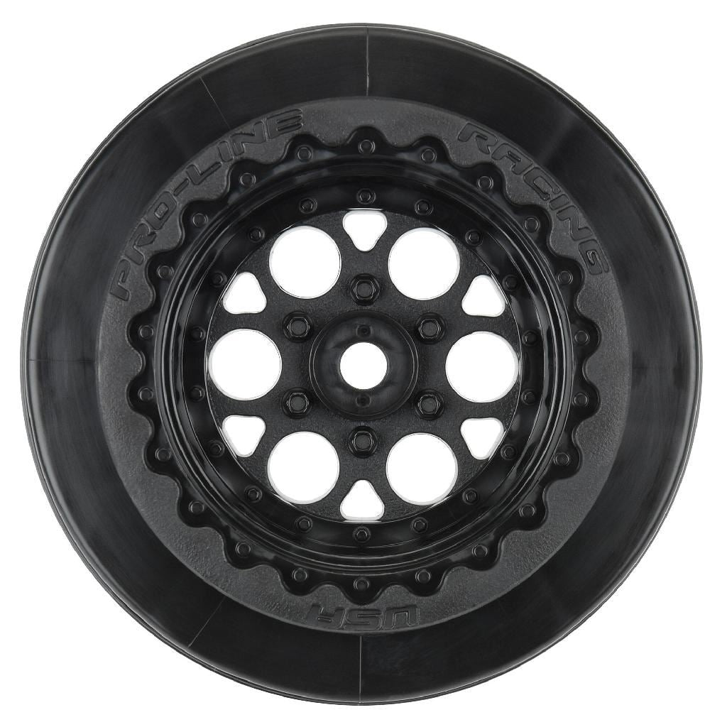 Proline 1/10 Showtime+ Wide Rear 2.2In/3.0In 12mm Drag Wheels (2) Blac