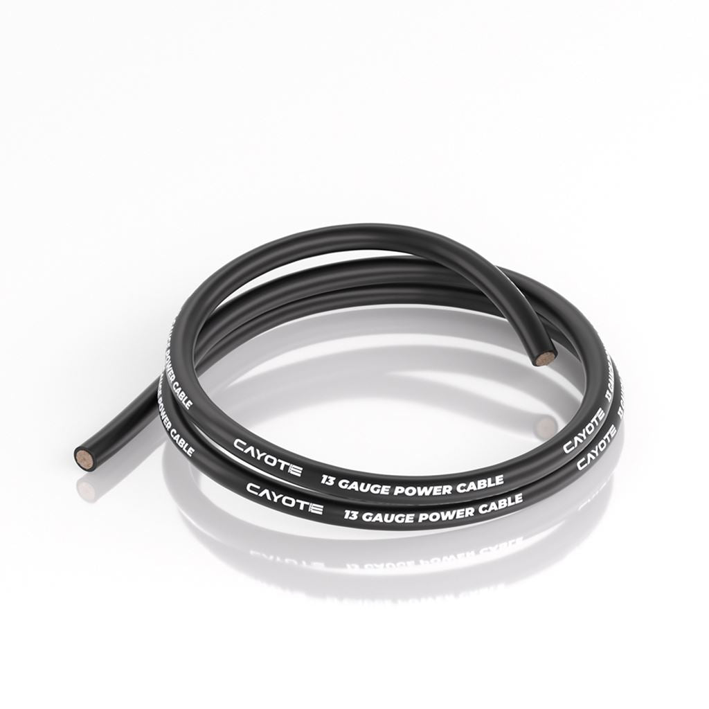 Cayote 13Awg Thin-Wall Silicone Wire - 1M Black