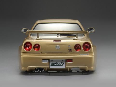 KILLERBODY NISSAN SKYLINE R34 195MM FINISHED BODY-GOLD