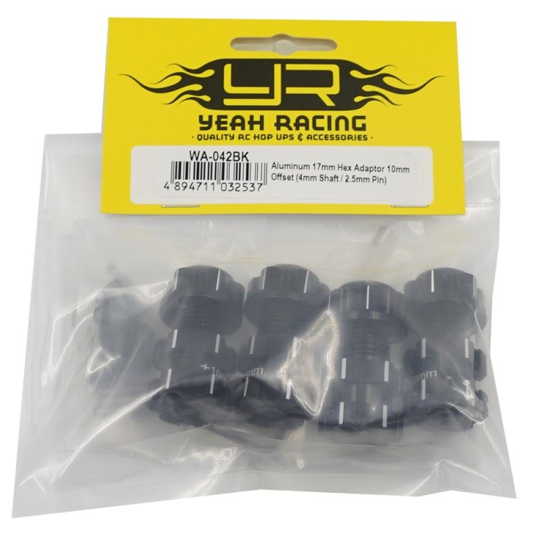 Yeah Racing Aluminum 17mm Hex Adaptor 10mm Offset (4mm Shaft / 2.5mm Pin) Arrma Traxxas