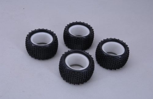 XTM Racing Tyres w/Inserts-Pins (Pk4) - Rage
