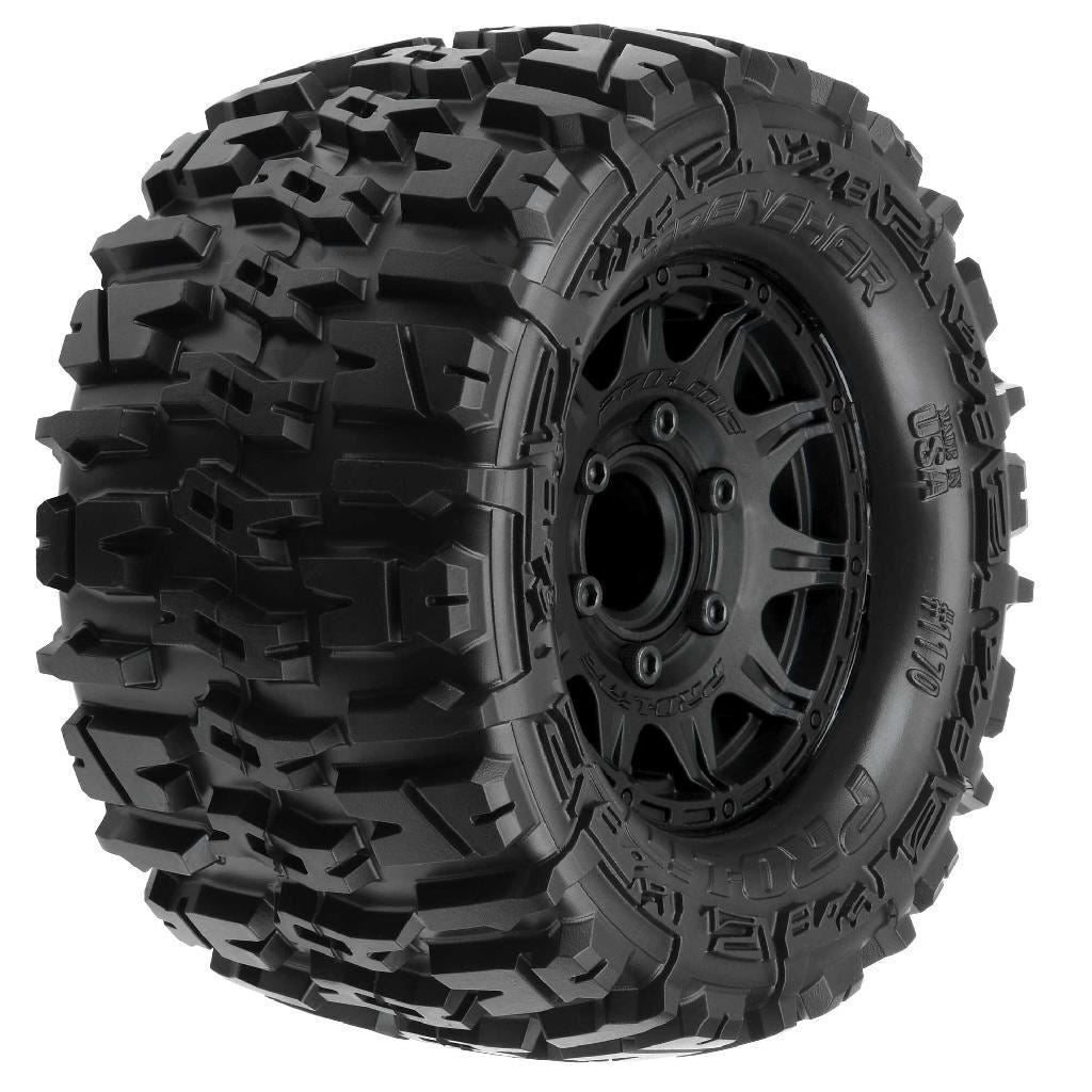 Proline 1/10 Trencher Front/Rear 2.8In Mt Tires Mounted 12mm Blk Raid