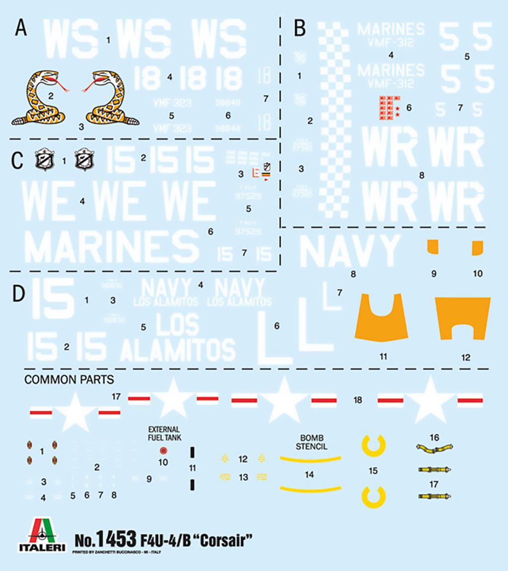 Italeri F-4U/4B Korean War