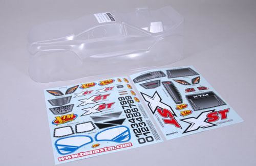 XTM Racing Body (Clear) & Decals - XST