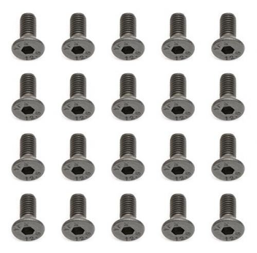 Team Associated M3 X 8 Flat Head Hex Screw (10)
