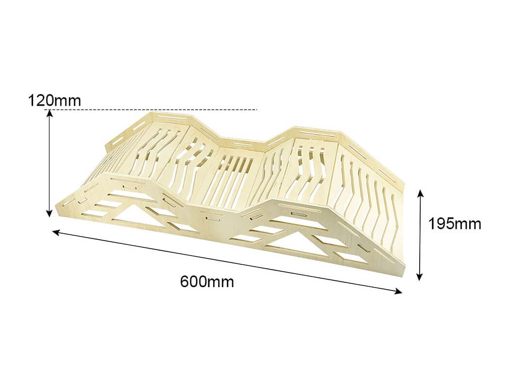 FASTRAX WOOD BOARD CLIMBING UP'N'OVER OBSTACLE TYPE B