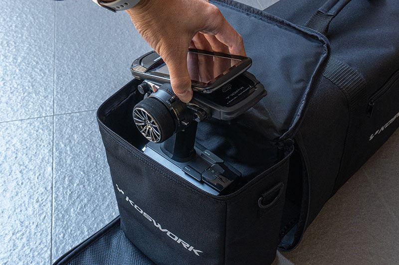 Koswork 1/10 Racing Bag (W/Radio Bag & 2 Car Cases) (65X26X31Cm)