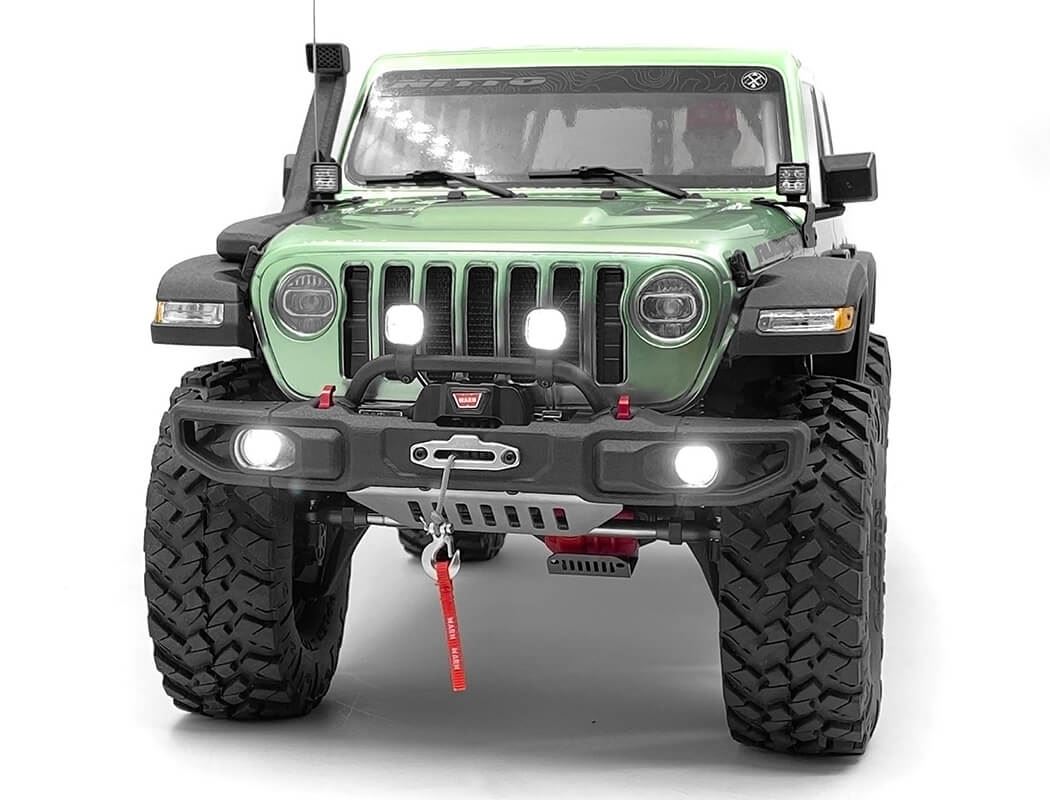 RC4WD OEM WIDE FRONT WINCH BUMPER W/ STEERING GUARD FOR AXIAL 1/10 SCX10 III JEEP (GLADIATOR/WRANGLE
